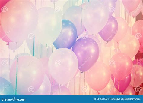 Pastel Color Balloons Stock Image Image Of Wallpaper 61156155