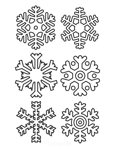 Best Snowflake Coloring Pages & Free Snowflake Templates