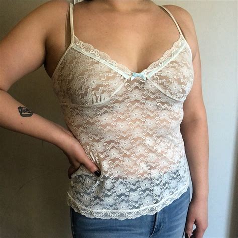 Vintage Lace Lingerie Tank Gem