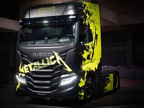 Metallica Branded Iveco Trucks To Transport The Band S Massive Stage