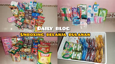 Aktifitas Ibu Rumah Tangga Unboxing Belanja Bulanan Juli Youtube