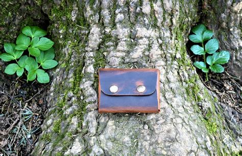 Leather Thin Wallet Card Wallet Leather Wallet Minimal - Etsy