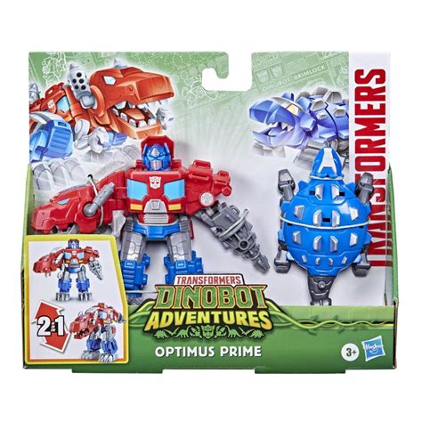 Transformers Dinobot Adventures Dinobot Defenders Optimus Prime 2 Pack