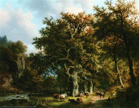 Museum Art Reproductions Cattle By A Stream By Barend Cornelis