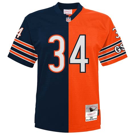 Youth Chicago Bears Walter Payton Mitchell & Ness Navy-Orange Split Legacy Jersey - Official ...