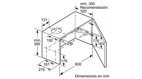 Campana Convencional Balay 3BT264MX 60 Cm 387 M3 H Brycus