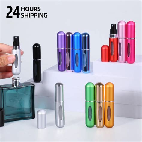 5 8ml Portable Mini Refillable Perfume Atomizer Aluminum Parfume Spray