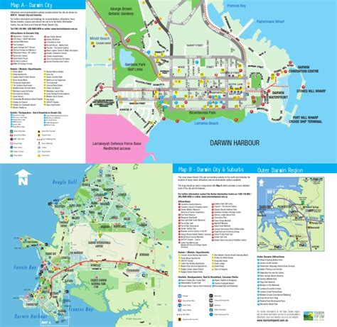 Darwin City Map - Accommodation | PDF | Motel | Hotel