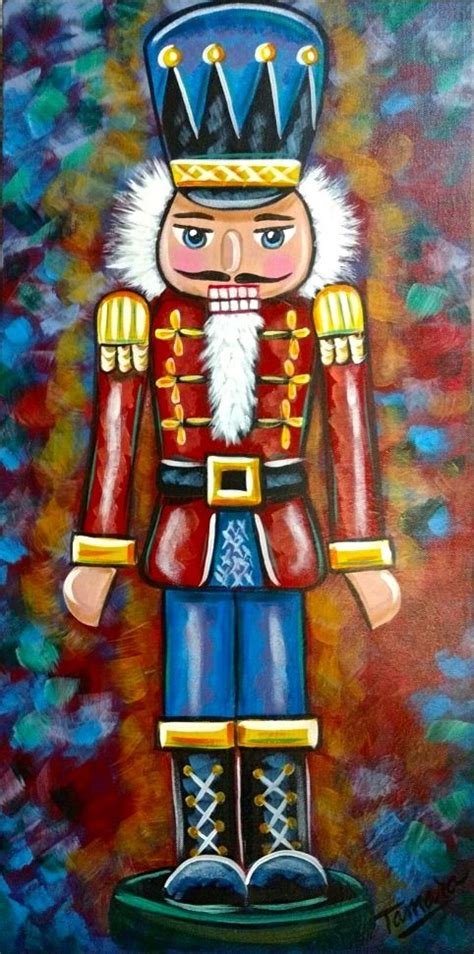 The Nutcracker Christmas Paintings Christmas Canvas Christmas Art