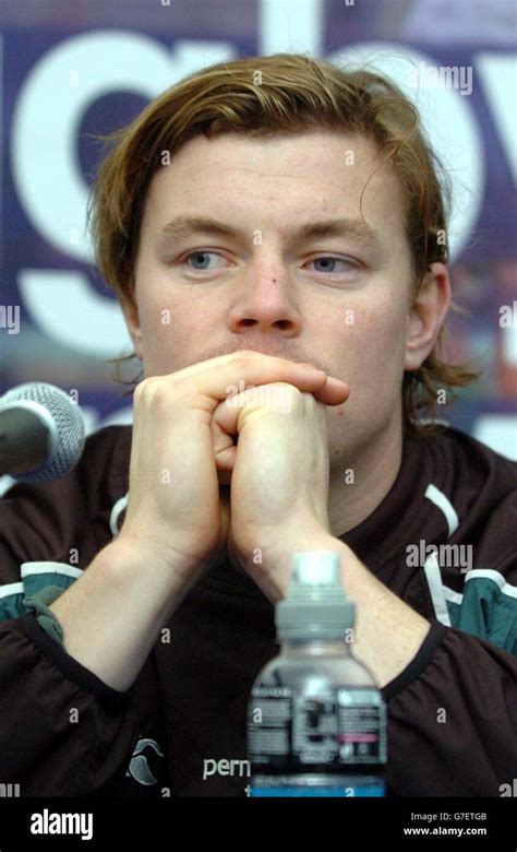 Ireland Captain Brian Odriscoll At Press Conference At Lansdowne Road