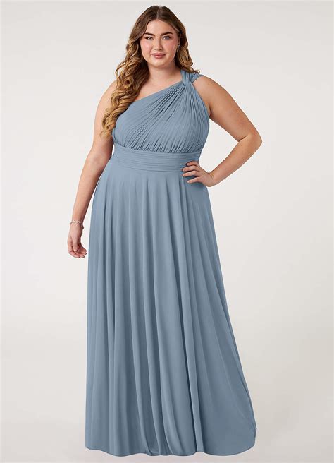 Dusty Blue Azazie Charlize Bridesmaid Dresses Azazie