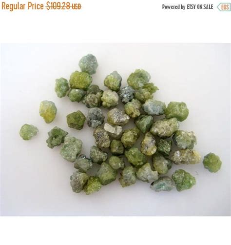 ON SALE 55% 3 Pieces Green Diamonds Raw Diamonds/ Rough