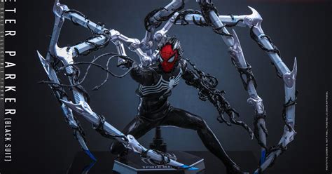 Hot Toys Unveils Marvel’s Spider-Man 2 Black Suit 1/6 Scale Figure ...