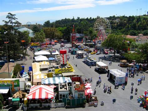 Top View of the Fairgrounds, Los Angeles County Fair, Fairplex, Pomona, California Editorial ...