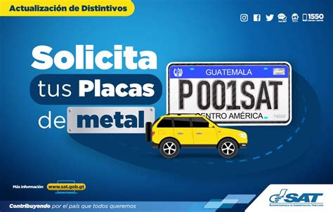 Portal Sat Solicita Tus Placas De Metal Guatemala