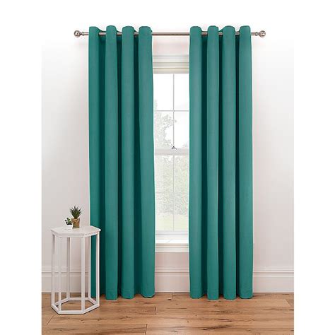 Teal Matte Velvet Eyelet Curtains | Home | George at ASDA