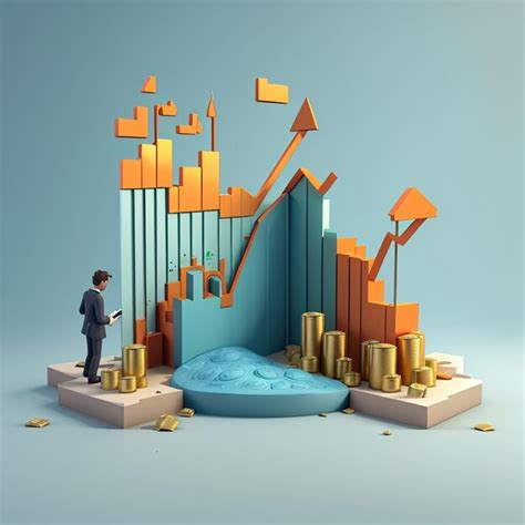 Premium Photo Isolated Investment Growth 3d Illustration