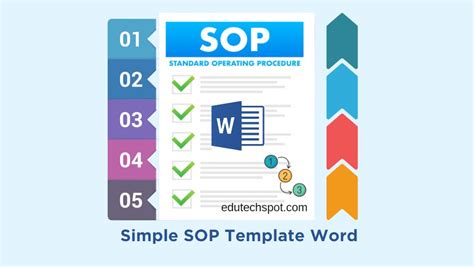 Simple SOP Template Word Format - Edutechspot