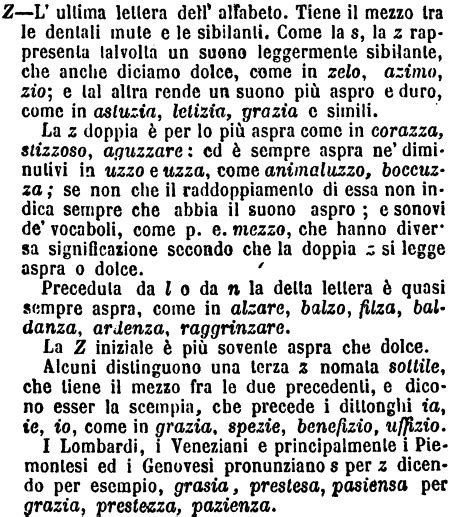 Z Dizionario Significato E Curiosit