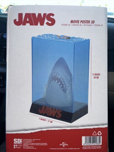 JAWS 3D Poster Diorama Collectible Figure Statue Movie Poster | #4629459031