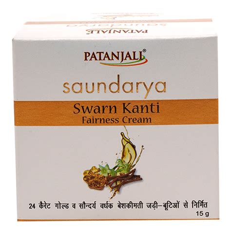 Patanjali Saundarya Swarn Kanti Herbal Fairness Cream 15 G Buy Online