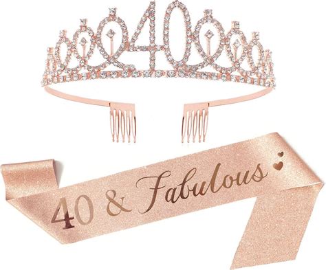 Th Birthday Sash And Tiara Set Fabulous Glitter Sash Gifts Birthday