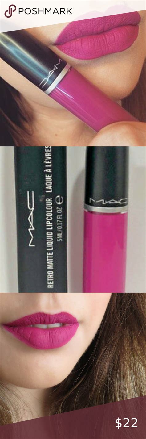 Last One Nib Mac Fuchsia Flicker Liquid Lipstik Retro Matte Liquid