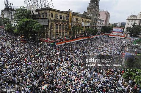 128 Mamata Banerjee Addresses Tmc Martyrs Day Rally At Esplanade Stock