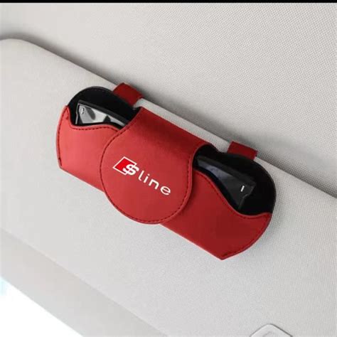 Ligne Rouge S Porte Lunettes De Voiture Clip Multifonction Pour Audi