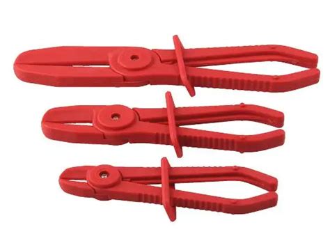 Universal 3Pcs Set Nylon Hose Clamp Tool Set Brake Fuel Water Line Clamp Plier Hands Free Tool ...