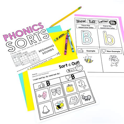 FREE Phonemic Awareness Sorting Worksheets A Kinderteacher Life