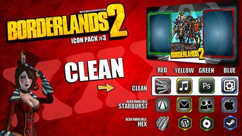 Borderlands2 Icon Pack3 Clean By Mentalmars On Deviantart