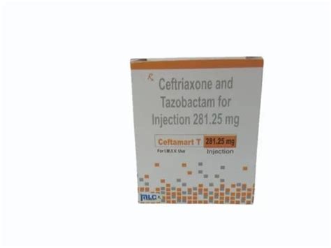 Ceftriaxone And Tazobactam For Injection 281 25 Mg At Rs 89 Vial In Baddi