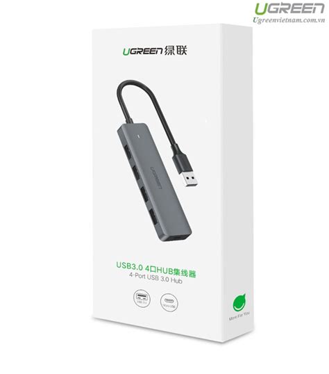 Hub chia 4 cổng USB 3.0 hỗ trợ cấp nguồn USB-C chính hãng Ugreen 50985 ...