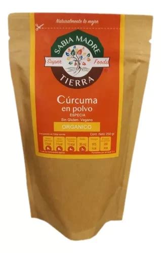 Cúrcuma Orgánica 250g MercadoLibre