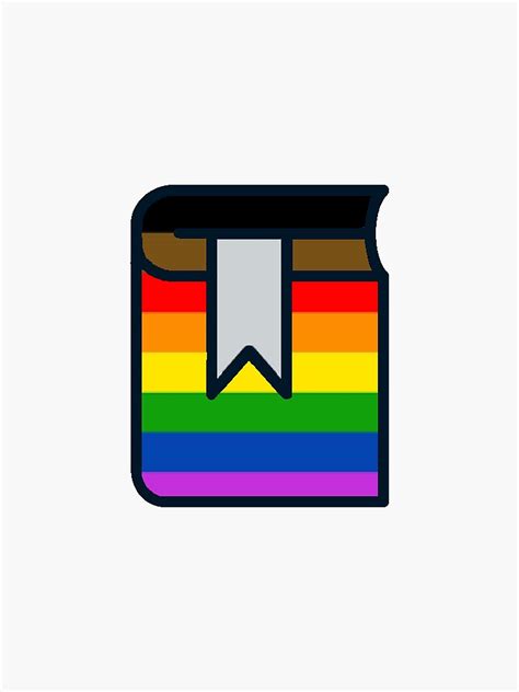 Lgbtq Poc Pride Flag Book Sticker For Sale By Anxiousgeek Redbubble