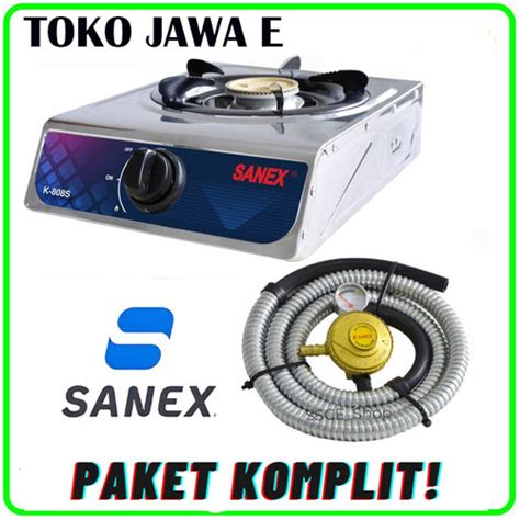 Jual Kompor Gas Sanex K S Stainless Steal Tungku Murah Berkualitas