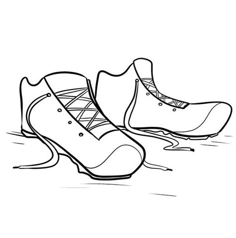 Colouring Pages Of Running Shoes - coloringpages2019