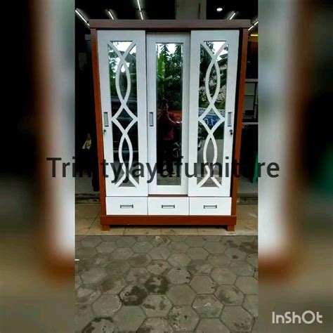 Lemari Pakaian Pintu Sliding Kayu Bloktik Trinityjayafurniture