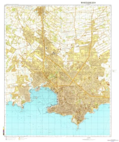 Montevideo 1 (Uruguay) - Soviet Military City Plans – Longitude Maps