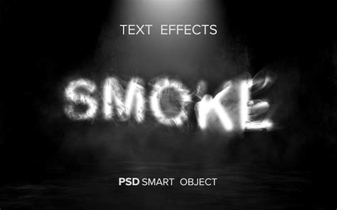 Premium Psd Creative Smoke Text Effect