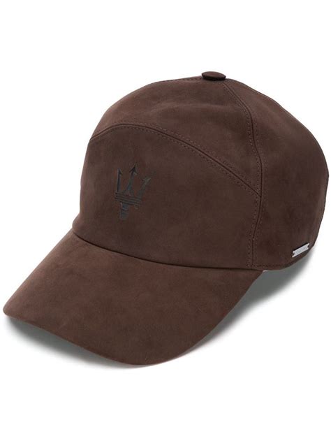 Ermenegildo Zegna X Maserati Baseball Cap Brown Modesens Baseball