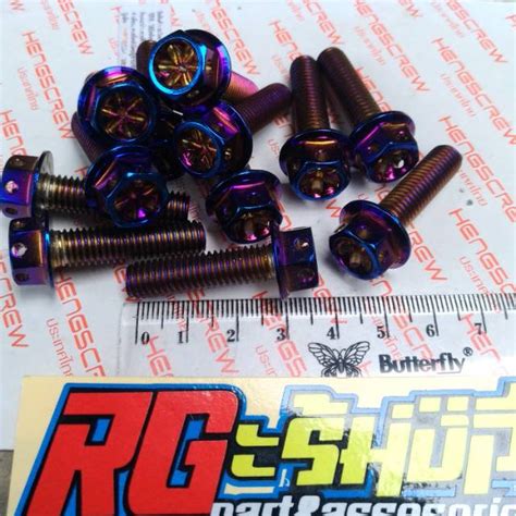 Jual Baut Probolt Blue Flower M8x30 8x30 Drat 12 Panjang 30mm 3cm Heng