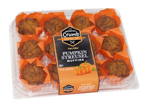 The Worthy Crumb Pastry Co Mini Pumpkin Streusel Muffins 8 Ct Kroger