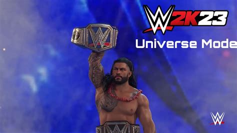 Wwe 2k23 Universe Mode Smackdown Roman Reigns Vs Brock Lesnar Youtube