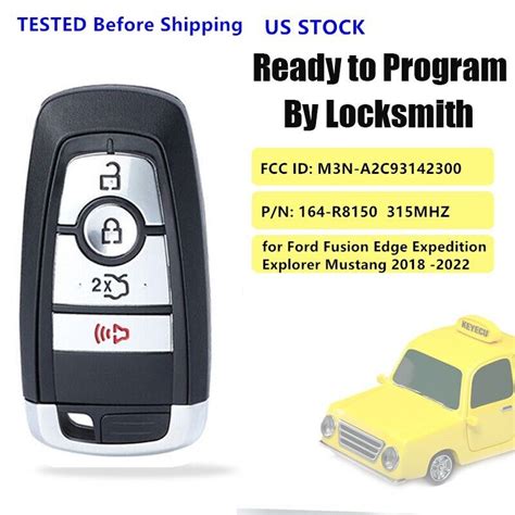 2020 Ford Fusion Se Remote Start Key Fob