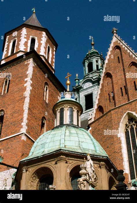 Sigismund S Cathedral And Chapel As Part Of Royal Castle At Wawel Hill