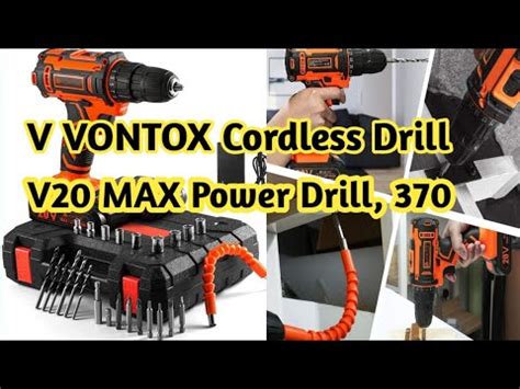 Amazaing Wood Working Drill Machine V Vontox Cordless Drill V Max