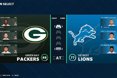 Nfl Week 14 Madden Simulation Detroit Lions Vs Green Bay Packers