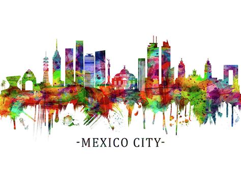 Mexico City Mexico Skyline Photograph by NextWay Art - Fine Art America